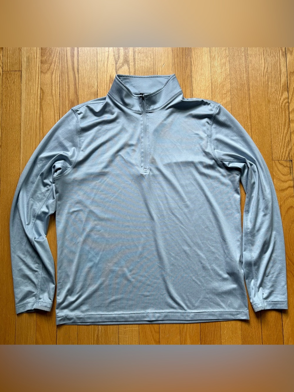 Dunning Golf Men’s 1/4 Zip Long Sleeve Pullover Medium Blue Unique Pattern